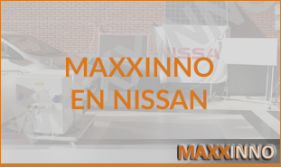 Maxxinno en Nissan: demonstratie met ene iHeatpanel en een Nissan Leaf